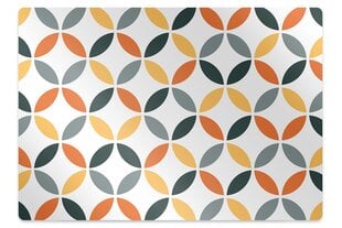 Apsauginis grindų kilimėlis Decormat Geometriniai ratai, įvairių spalvų kaina ir informacija | Biuro kėdės | pigu.lt