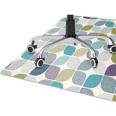 Apsauginis grindų kilimėlis Decormat Geometrinis modelis, įvairių spalvų kaina ir informacija | Biuro kėdės | pigu.lt