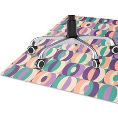 Apsauginis grindų kilimėlis Decormat Kvadratai ir apskritimai, įvairių spalvų kaina ir informacija | Biuro kėdės | pigu.lt