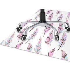 Apsauginis grindų kilimėlis Decormat Rožinės plunksnos, įvairių spalvų kaina ir informacija | Biuro kėdės | pigu.lt