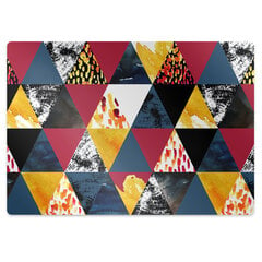Apsauginis grindų kilimėlis Decormat Trikampių mozaika, įvairių spalvų цена и информация | Офисные кресла | pigu.lt