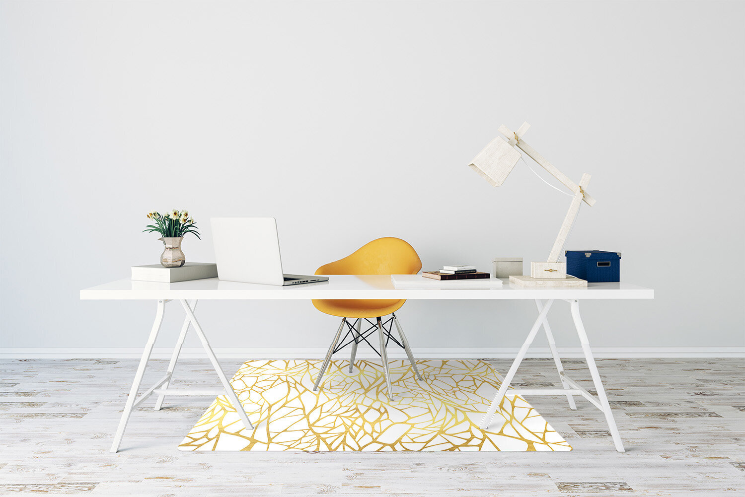 Apsauginis grindų kilimėlis Decormat Auksinis ornamentas, įvairių spalvų цена и информация | Biuro kėdės | pigu.lt