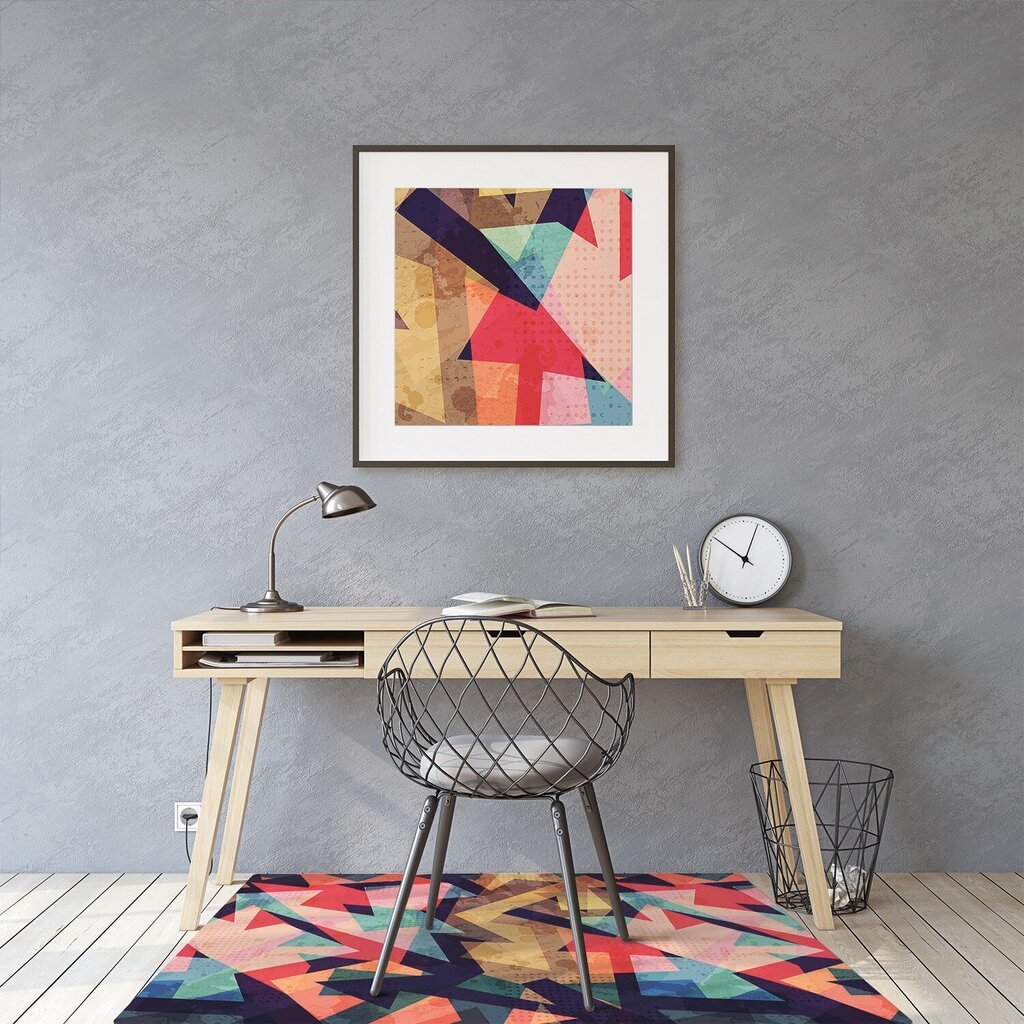 Apsauginis grindų kilimėlis Decormat Rudens abstrakcija, įvairių spalvų kaina ir informacija | Biuro kėdės | pigu.lt