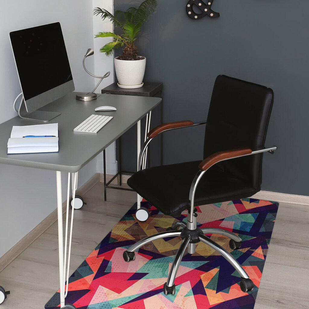 Apsauginis grindų kilimėlis Decormat Rudens abstrakcija, įvairių spalvų kaina ir informacija | Biuro kėdės | pigu.lt