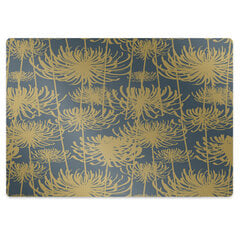 Apsauginis grindų kilimėlis Decormat Gėlės auksinis, įvairių spalvų kaina ir informacija | Biuro kėdės | pigu.lt