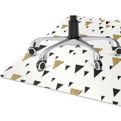 Apsauginis grindų kilimėlis Decormat Auksas ir juodi trikampiai, įvairių spalvų kaina ir informacija | Biuro kėdės | pigu.lt