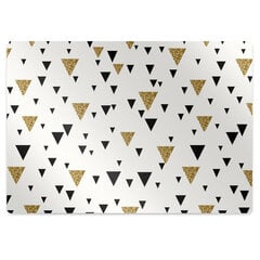 Apsauginis grindų kilimėlis Decormat Auksas ir juodi trikampiai, įvairių spalvų цена и информация | Офисные кресла | pigu.lt