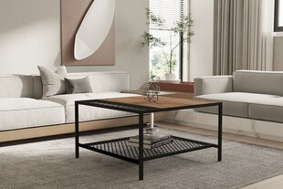 Kavos staliukas Asir, 80x45x80 cm, rudas/juodas kaina ir informacija | Kavos staliukai | pigu.lt