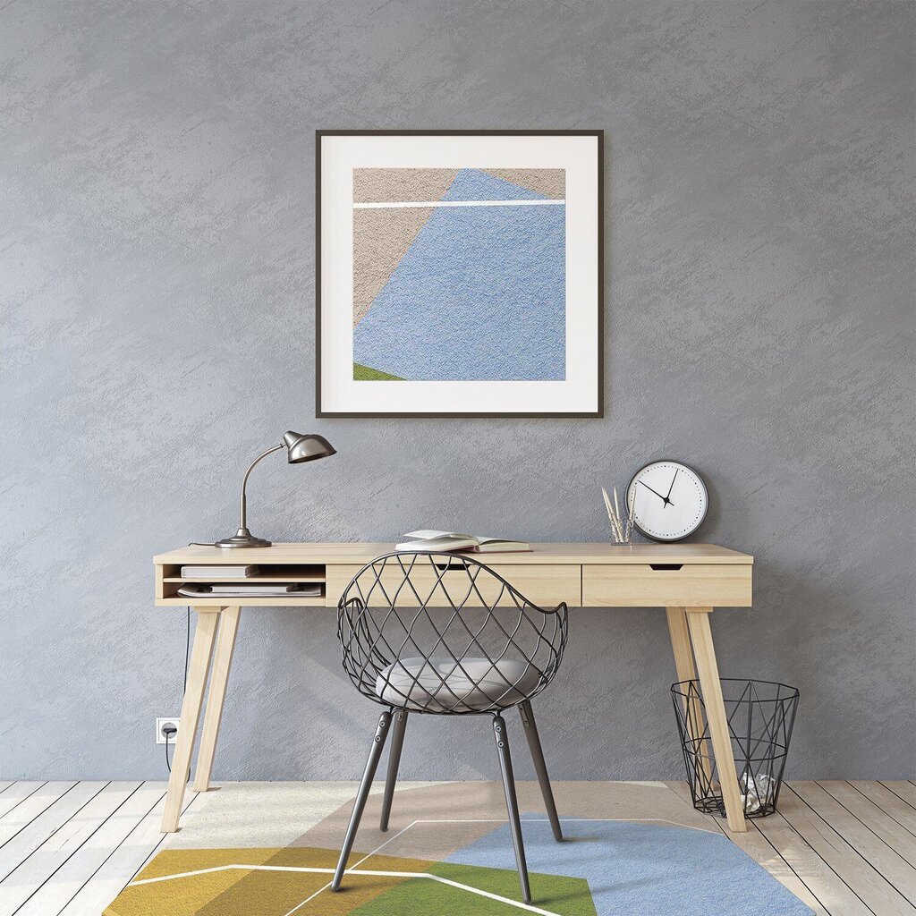 Apsauginis grindų kilimėlis Decormat Geometrinės figūros, įvairių spalvų kaina ir informacija | Biuro kėdės | pigu.lt