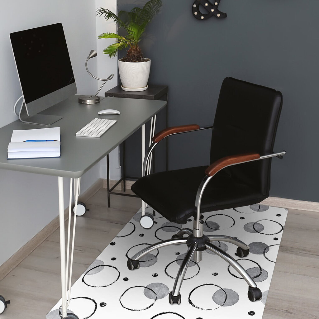 Apsauginis grindų kilimėlis Decormat Inkjet apskritimai, įvairių spalvų kaina ir informacija | Biuro kėdės | pigu.lt