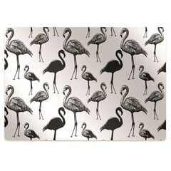 Apsauginis grindų kilimėlis Decormat Retro stiliaus flamingos, įvairių spalvų цена и информация | Офисные кресла | pigu.lt