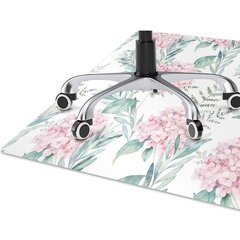 Apsauginis grindų kilimėlis Decormat Šviesiai rožinės gėlės, įvairių spalvų kaina ir informacija | Biuro kėdės | pigu.lt