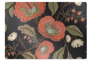 Apsauginis grindų kilimėlis Decormat Retro gėlės, įvairių spalvų цена и информация | Офисные кресла | pigu.lt