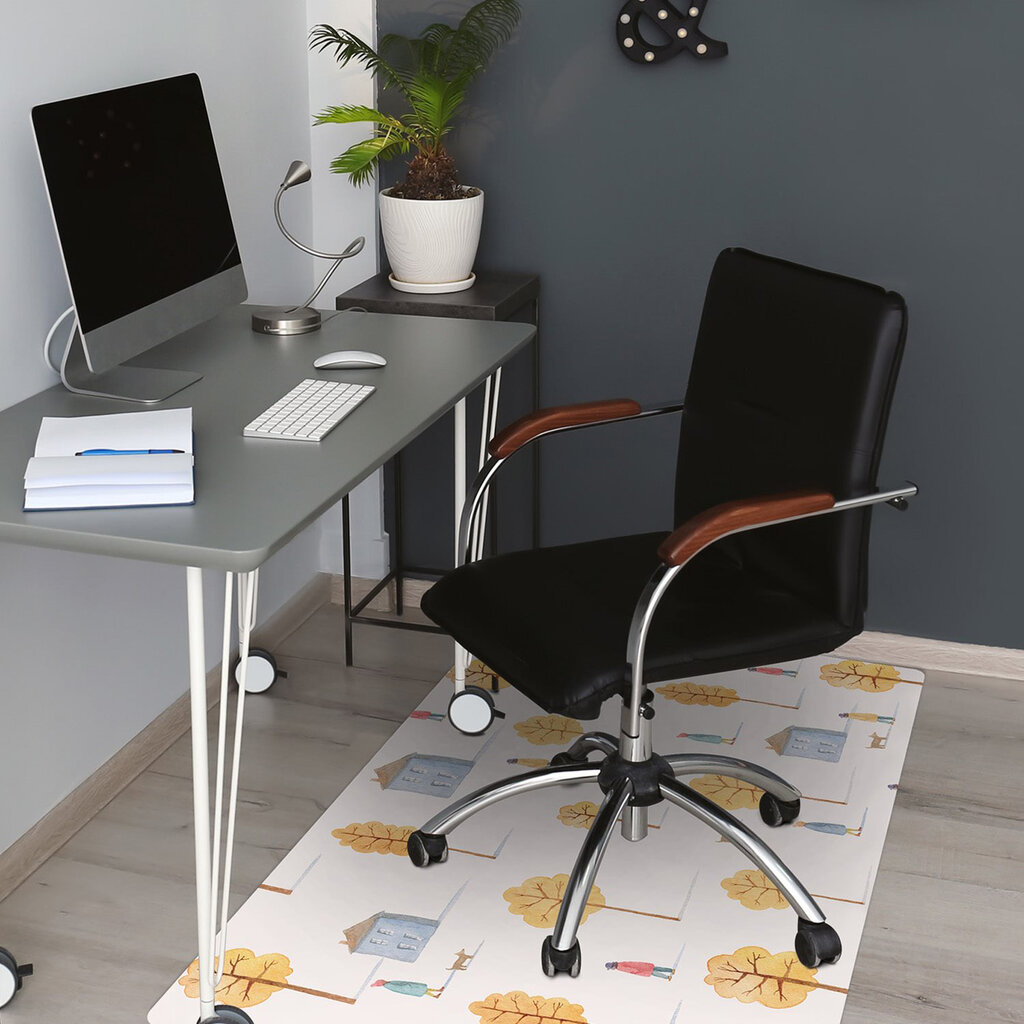 Apsauginis grindų kilimėlis Decormat Namai tarp medžių, įvairių spalvų kaina ir informacija | Biuro kėdės | pigu.lt