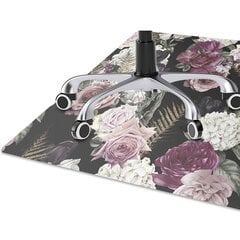 Apsauginis grindų kilimėlis Decormat Romantiškos gėlės, įvairių spalvų kaina ir informacija | Biuro kėdės | pigu.lt
