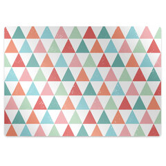 Apsauginis grindų kilimėlis Decormat Spalvoti trikampiai, įvairių spalvų kaina ir informacija | Biuro kėdės | pigu.lt
