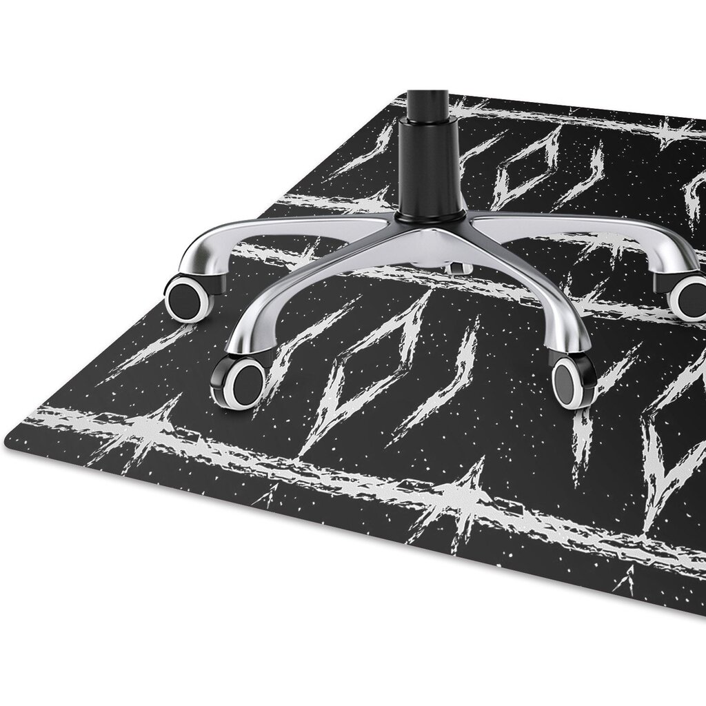 Apsauginis grindų kilimėlis Decormat Juodoji abstrakcija, įvairių spalvų kaina ir informacija | Biuro kėdės | pigu.lt