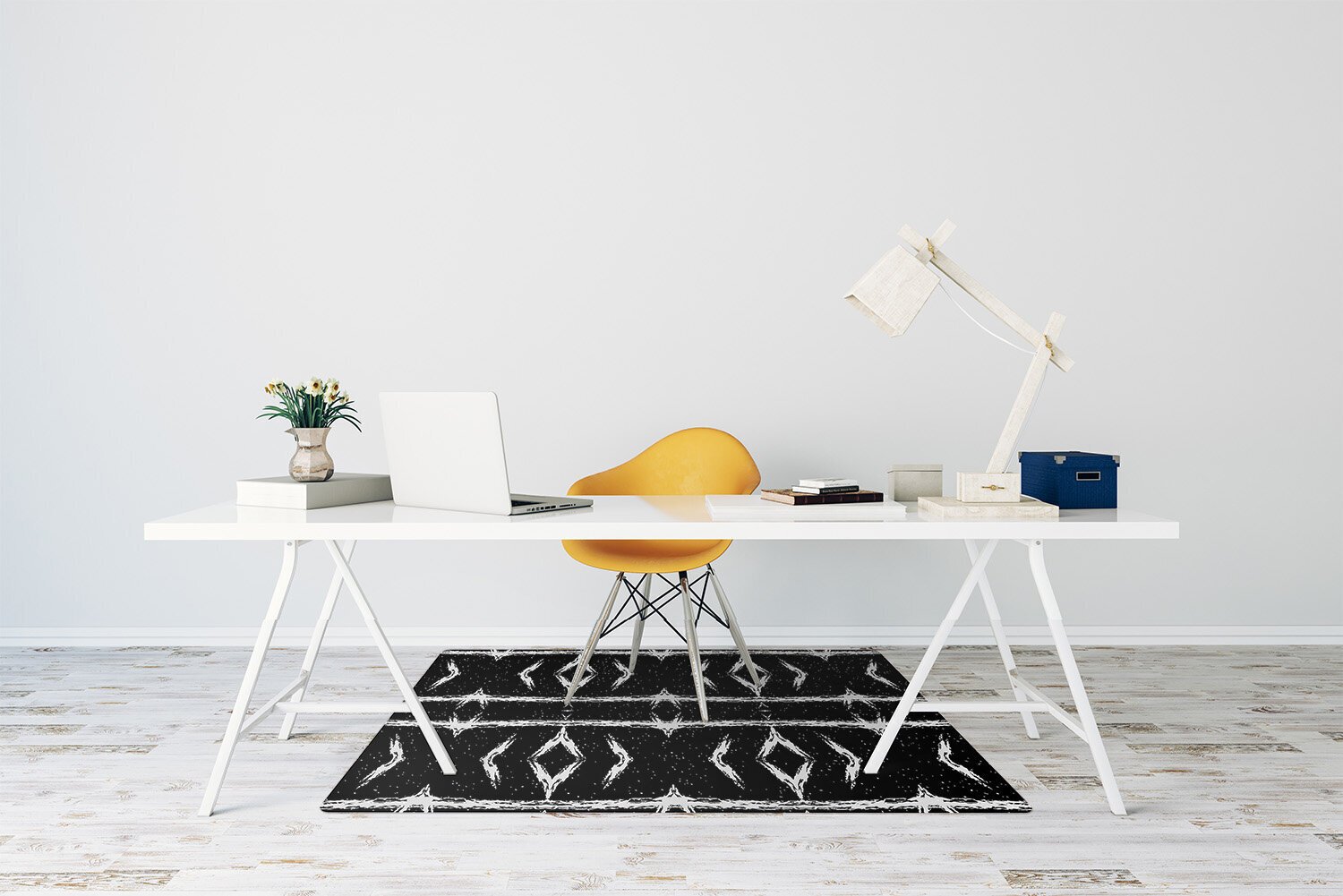 Apsauginis grindų kilimėlis Decormat Juodoji abstrakcija, įvairių spalvų kaina ir informacija | Biuro kėdės | pigu.lt
