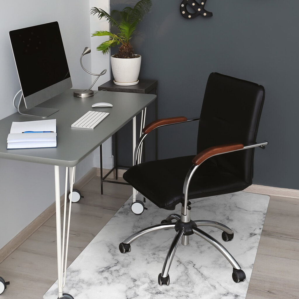 Apsauginis grindų kilimėlis Decormat Baltas marmuras, įvairių spalvų kaina ir informacija | Biuro kėdės | pigu.lt