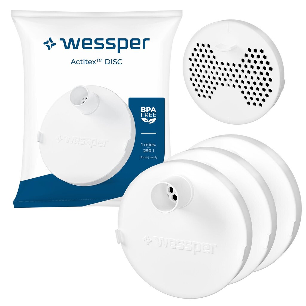 Wessper Actitex™ Disc, 3 vnt. цена и информация | Vandens filtrai | pigu.lt