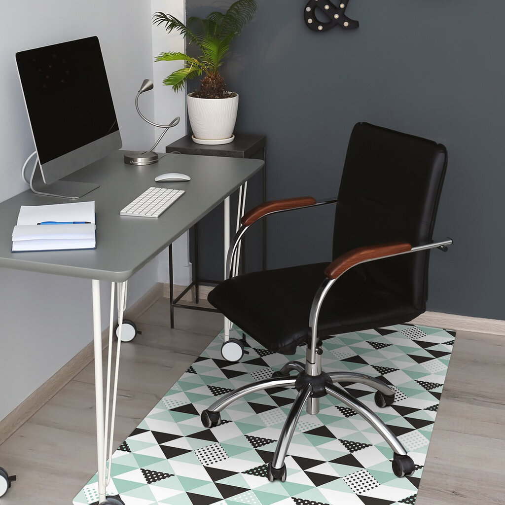 Apsauginis grindų kilimėlis Decormat Geometrinis modelis, įvairių spalvų цена и информация | Biuro kėdės | pigu.lt