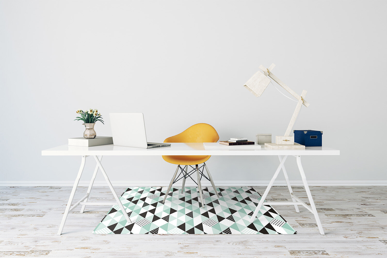 Apsauginis grindų kilimėlis Decormat Geometrinis modelis, įvairių spalvų цена и информация | Biuro kėdės | pigu.lt