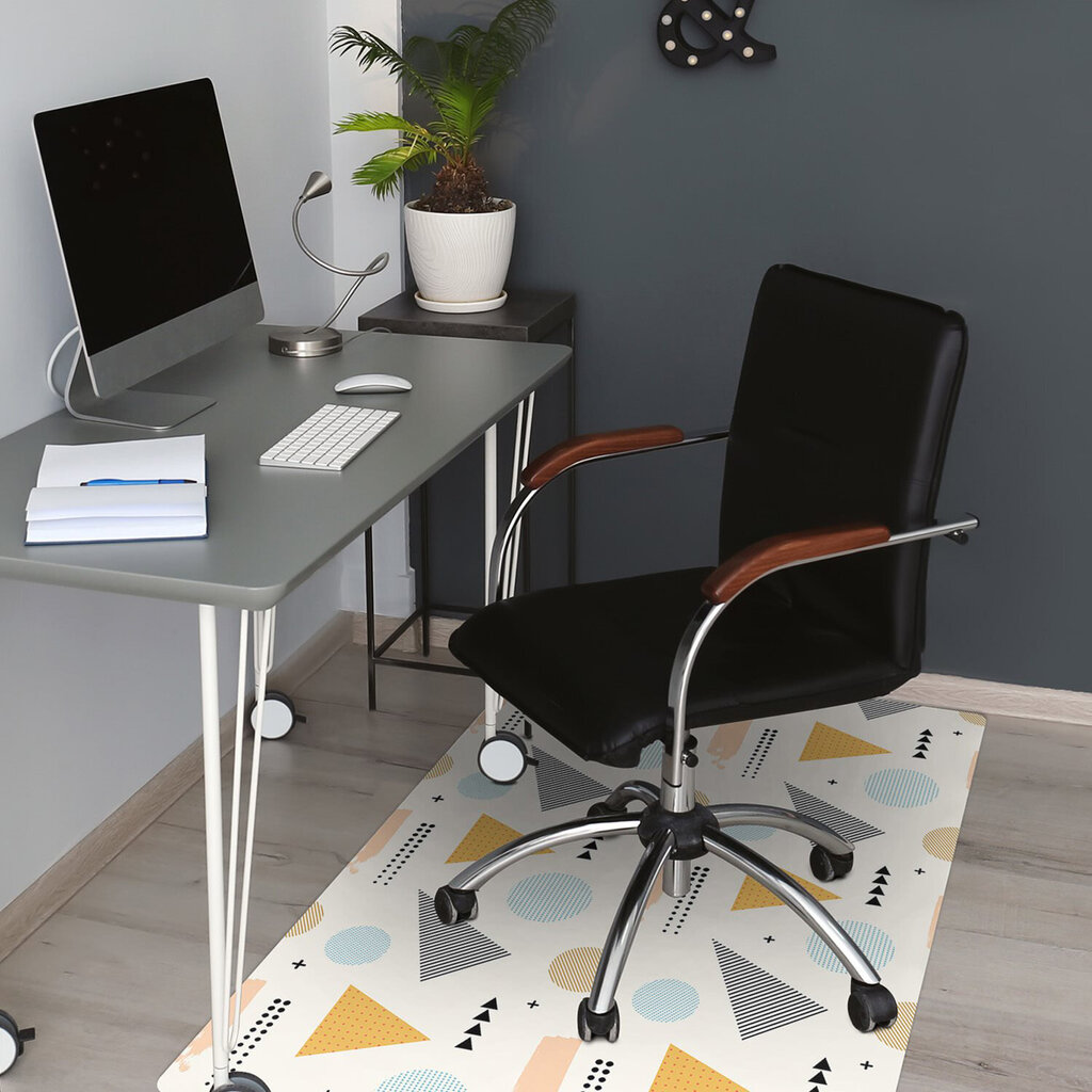 Apsauginis grindų kilimėlis Decormat Spalvotos formos, įvairių spalvų kaina ir informacija | Biuro kėdės | pigu.lt