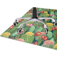 Apsauginis grindų kilimėlis Decormat Žydintys kaktusai, įvairių spalvų цена и информация | Офисные кресла | pigu.lt