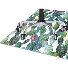 Apsauginis grindų kilimėlis Decormat Kaktusas su gėlėmis, įvairių spalvų kaina ir informacija | Biuro kėdės | pigu.lt