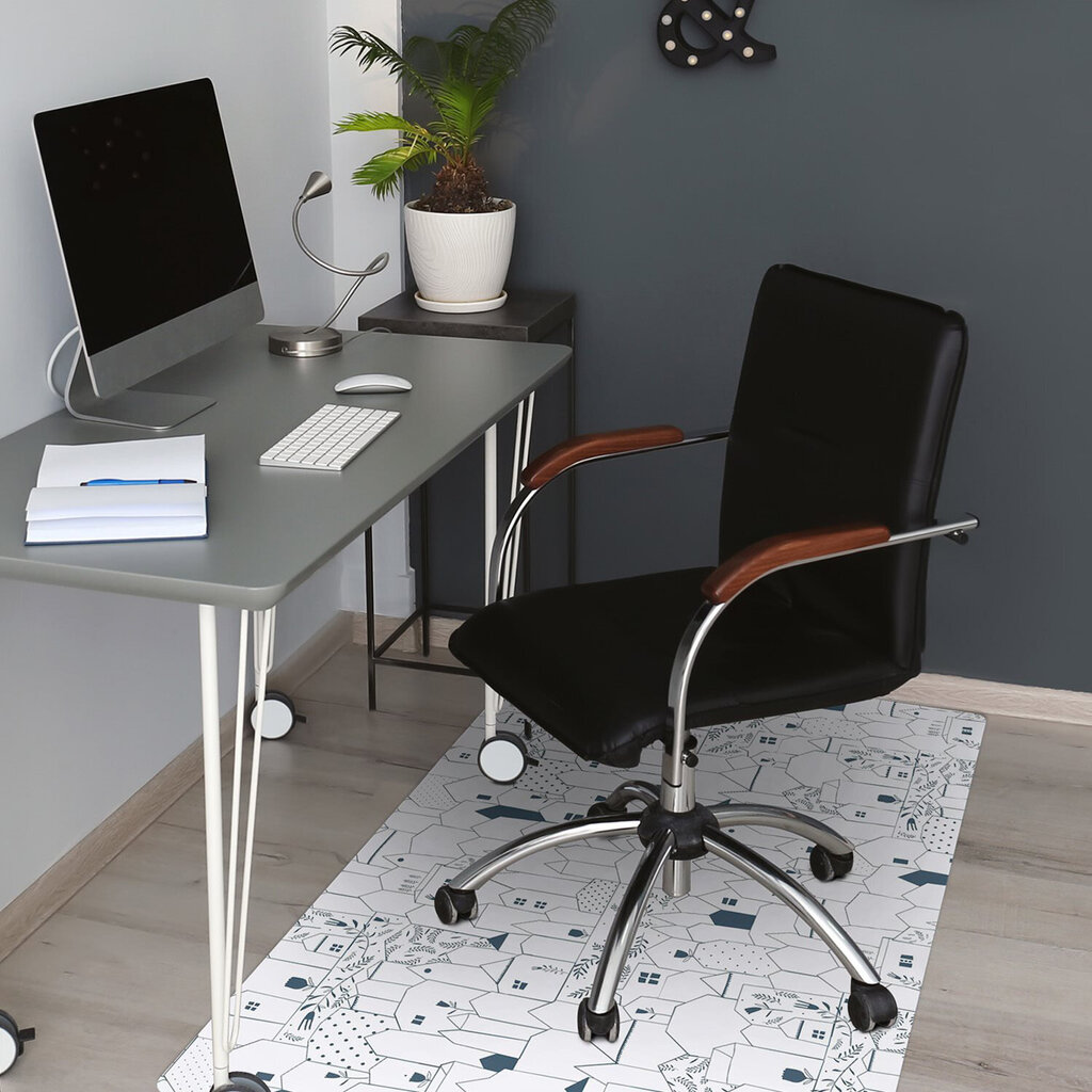 Apsauginis grindų kilimėlis Decormat Kotedžai, įvairių spalvų цена и информация | Biuro kėdės | pigu.lt