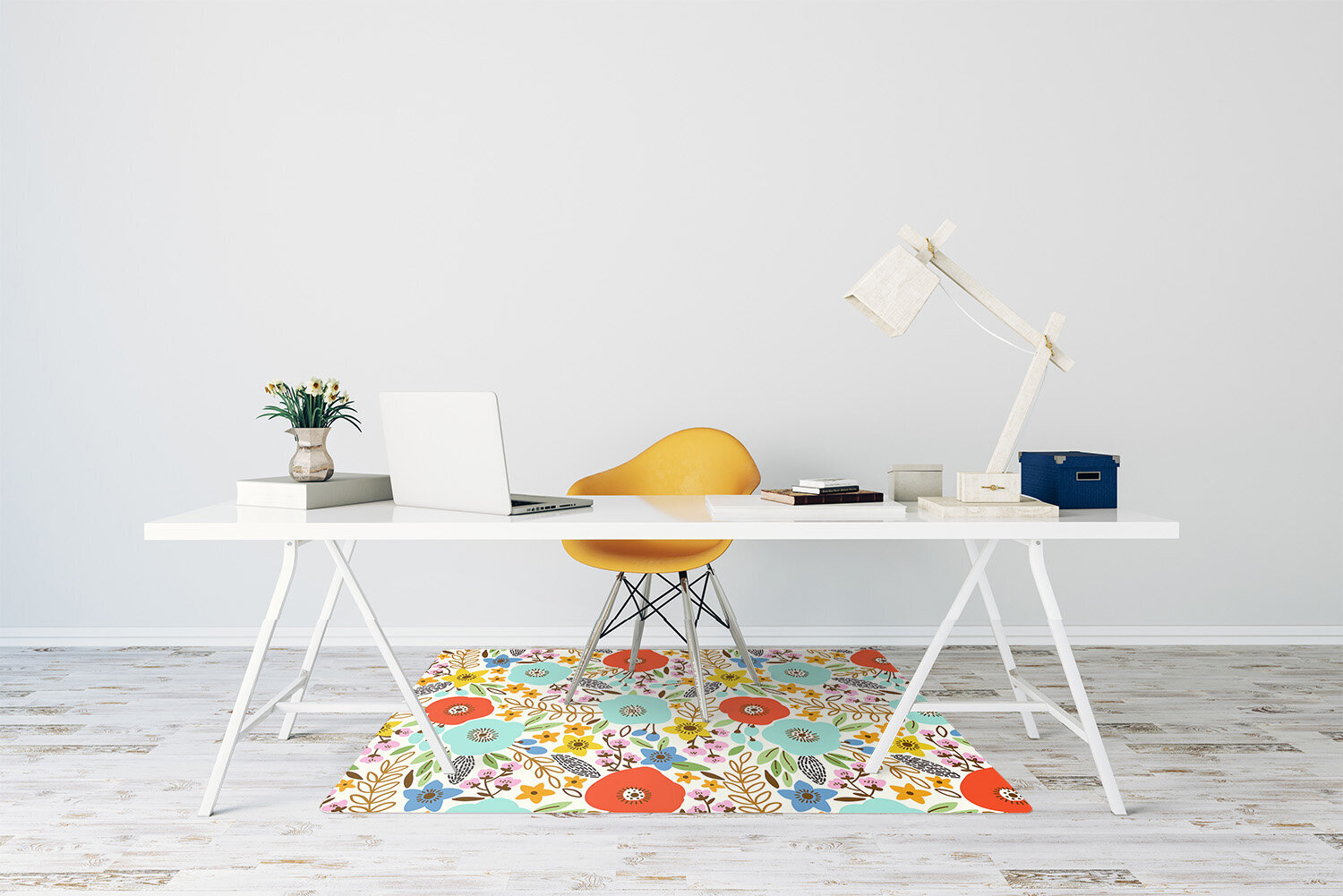 Apsauginis grindų kilimėlis Decormat Pievos gėlės, įvairių spalvų kaina ir informacija | Biuro kėdės | pigu.lt