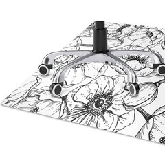 Apsauginis grindų kilimėlis Decormat Gėlių dizainas, įvairių spalvų kaina ir informacija | Biuro kėdės | pigu.lt