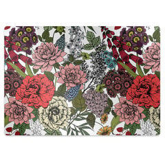 Apsauginis grindų kilimėlis Decormat Rudens gėlės, įvairių spalvų kaina ir informacija | Biuro kėdės | pigu.lt