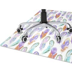 Apsauginis grindų kilimėlis Decormat Spalvotos plunksnos, įvairių spalvų kaina ir informacija | Biuro kėdės | pigu.lt