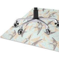 Apsauginis grindų kilimėlis Decormat Skraidantys kregždės, įvairių spalvų kaina ir informacija | Biuro kėdės | pigu.lt