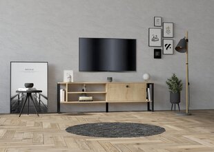 TV stovas Asir, 160x50,4x24,5 cm, smėlio spalvos kaina ir informacija | TV staliukai | pigu.lt