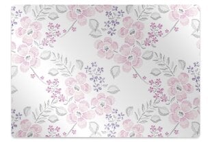 Apsauginis grindų kilimėlis Decormat Gėlių raštas, įvairių spalvų цена и информация | Офисные кресла | pigu.lt
