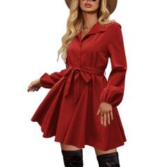 Платье женское Beluring, темно-красное цена и информация | Платья | pigu.lt