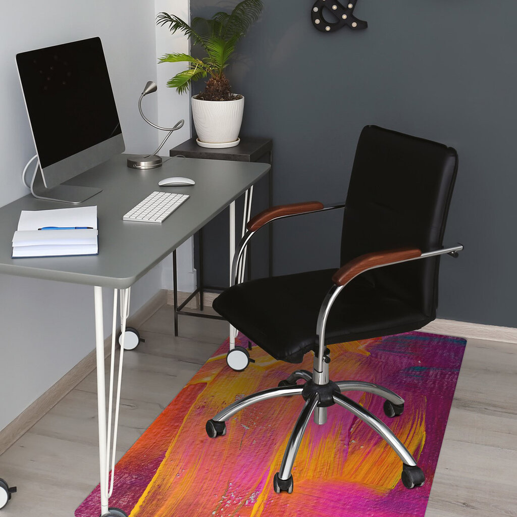 Apsauginis grindų kilimėlis Decormat Dažai ant drobės, įvairių spalvų kaina ir informacija | Biuro kėdės | pigu.lt