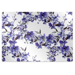 Apsauginis grindų kilimėlis Decormat Mėlynos gėlės, įvairių spalvų kaina ir informacija | Biuro kėdės | pigu.lt