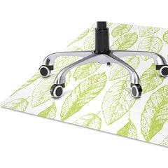 Apsauginis grindų kilimėlis Decormat Žali lapai, įvairių spalvų kaina ir informacija | Biuro kėdės | pigu.lt