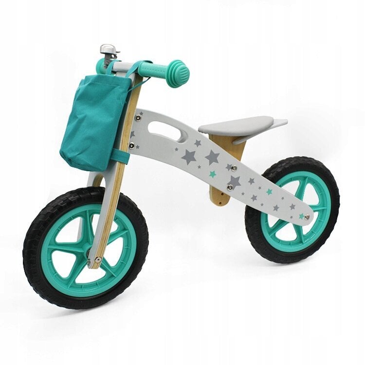 Balansinis dviratis, baltas/žalias kaina ir informacija | Balansiniai dviratukai | pigu.lt