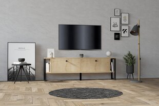 TV stovas Asir, 160x50,4x24,5 cm, smėlio spalvos kaina ir informacija | TV staliukai | pigu.lt