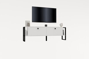 TV stovas Asir, 160x50,4x24,5 cm, baltas kaina ir informacija | TV staliukai | pigu.lt