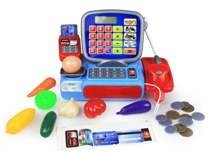 Žaislinis kasos aparatas su priedais AIG цена и информация | Žaislai mergaitėms | pigu.lt