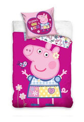 Vaikiškas patalynės komlektas Peppa pig, rožinis, 150x210 cm, 2 dalių kaina ir informacija | Patalynė kūdikiams, vaikams | pigu.lt