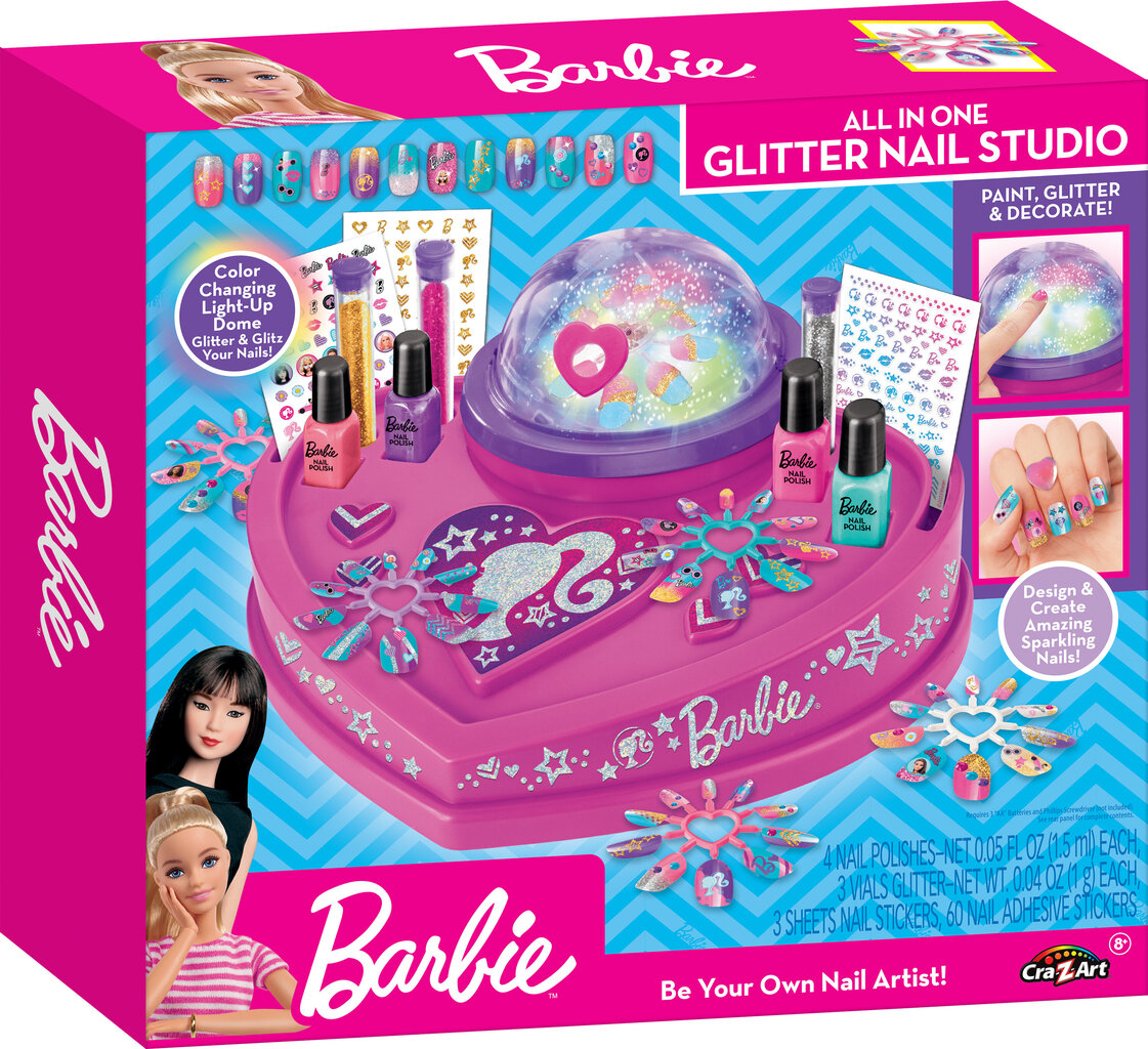 Vaikiškas manikiūro rinkinys Barbie Glitter & Shine цена и информация | Žaislai mergaitėms | pigu.lt