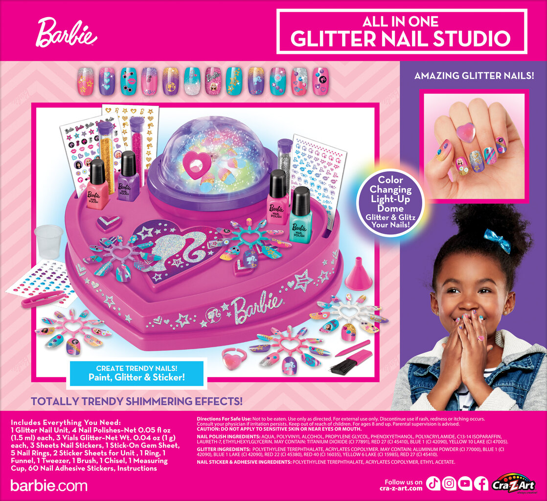 Vaikiškas manikiūro rinkinys Barbie Glitter & Shine kaina ir informacija | Žaislai mergaitėms | pigu.lt