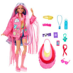 Teminė lėlė Extra Fly Barbie, rožinė, 32,5x25x7cm kaina ir informacija | Žaislai mergaitėms | pigu.lt