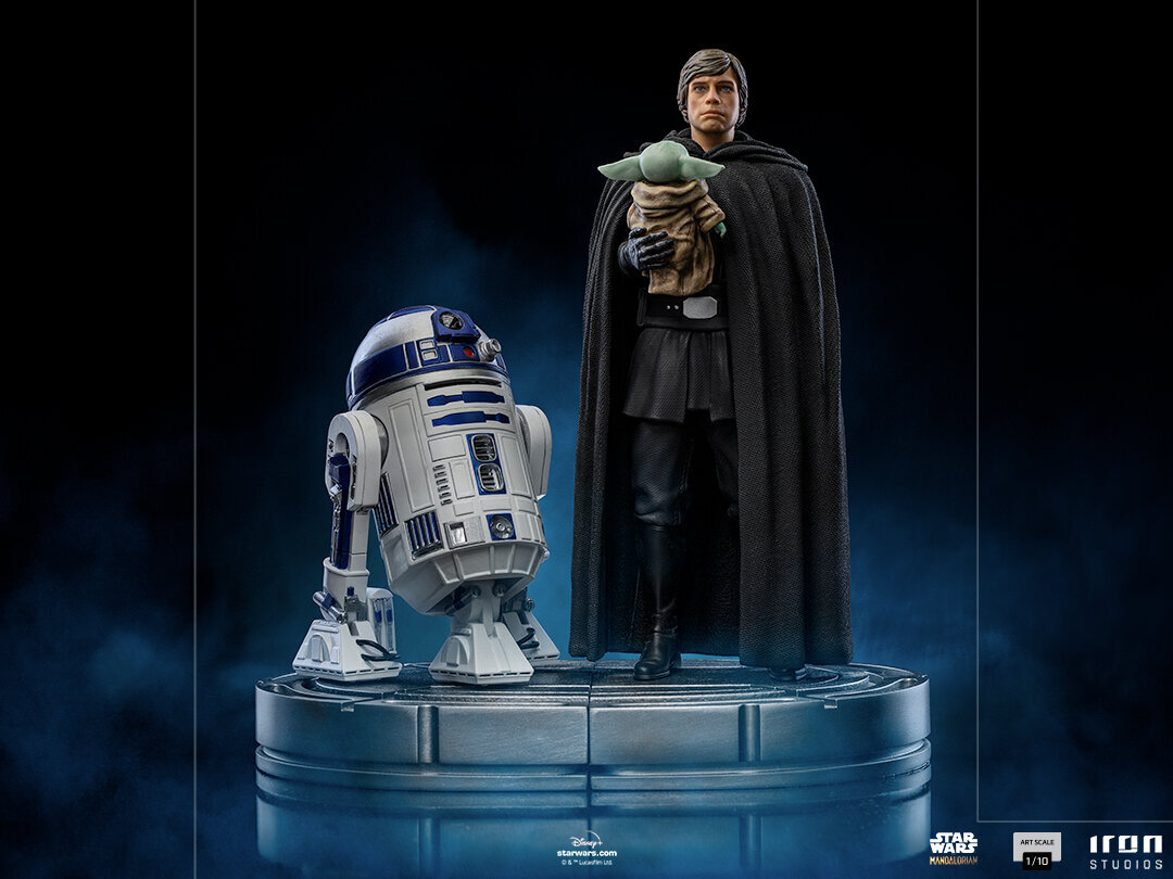 Figūrėlė Iron Studios The Mandalorian Luke Skywalker and Grogu, 21 cm kaina ir informacija | Žaislai berniukams | pigu.lt